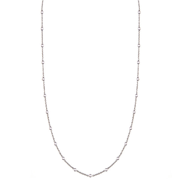 Platinum 15″ Braided Thin Chain Necklace – Raymond Lee Jewelers