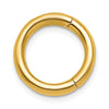 14K Polished Yellow Gold Circle Clasp Charm Holder