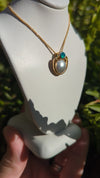 Caribbean Dreams 18K Gold Chrysocolla Pearl Pendant