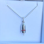 Sterling Silver Lobster Pot Buoy Charm or Necklace