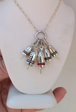 Sterling Silver Lobster Pot Buoy Charm or Necklace