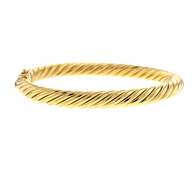 14k yellow gold twist bracelet