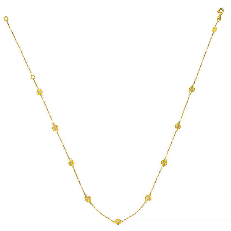 Diamonds by the Yard 14K Gold Adjustable 16”-18” Rope-Detailed Necklace