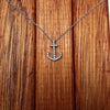 Petite 14K Gold Diamond Anchor Slide Necklace