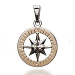 Compass Rose Classic Women's Medium 14K Two-Tone Gold Pendant