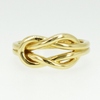 14K Gold Square Knot Ring