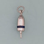 Sterling Silver Lobster Pot Buoy Charm or Necklace