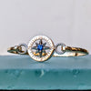 Compass Rose Classic 14K Gold Bangle Bracelet